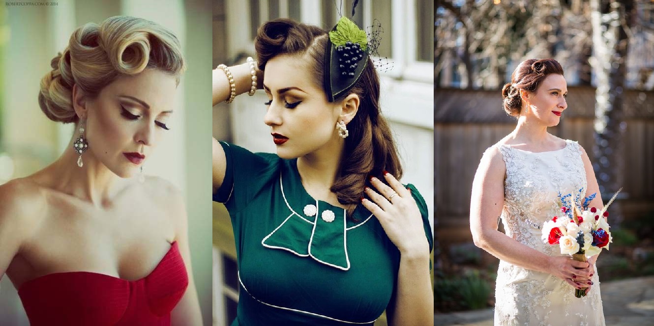 Vintage inspired hair accessories for upstyles and wedding looks